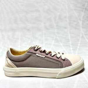 Taos Plim Soul Womens Sneakers sz 6 Beige Purple Lavender Canvas No‎ Footbed